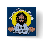 Jesus loves truth 9-11 inside job on blue pin