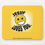 Jesus Loves You Agrainofmustardseed.com Mouse Pad mousepads