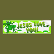 Jesus Loves You! bumper stickers