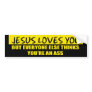 Jesus Loves You Bumper Sticker