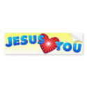 Jesus Loves You bumper stickers
