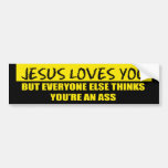 Jesus Loves You Bumper Sticker