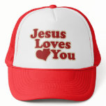 Jesus Loves you for Christians hats