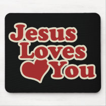 Jesus Loves you for Christians Mousepad