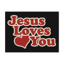 Jesus Loves you for Christians Post Card