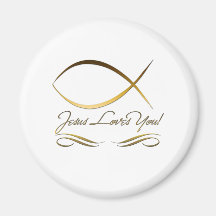 Jesus Loves You Fridge Magnet