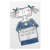 Jesus Loves You Girl stationery