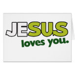 Jesus Loves you Greeting Cards