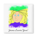 Jesus Loves You! magnets