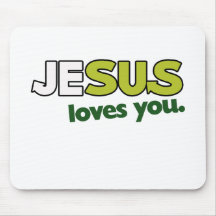 Jesus Loves you Mousepads