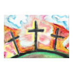 "Jesus Loves You" Oil Pastel by Levi Glassrock canvas prints