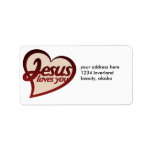 Jesus Loves you Personalized Address Label
