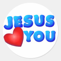 Jesus Loves You Stickers