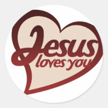 Jesus Loves you Stickers