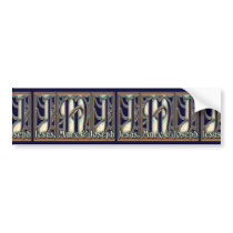 Jesus, Mary and Joseph bumper stickers