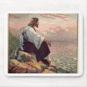Jesus Meek and Mild mousepads