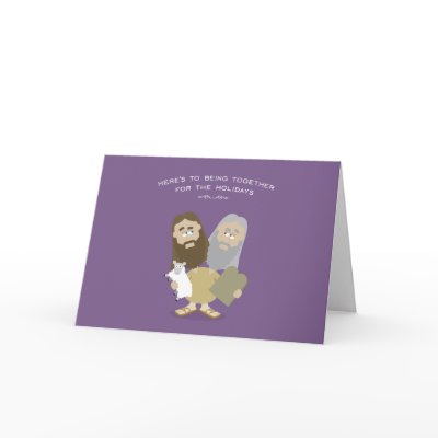 Jesus & Moses card by copywriter