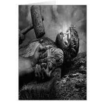 Jesus Nailed Greeting card