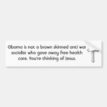 Jesus, not Obama Bumper Stickers
