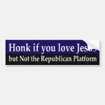 Jesus not Republican Bumper Sticker