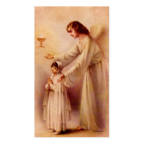 Jesus of Peace and Love Remembrance Template business cards