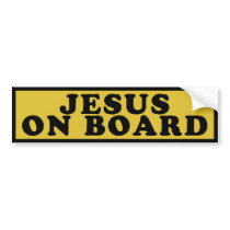 Jesus On Board bumper stickers by ChristianBumper Jesus On Board bumper stickers