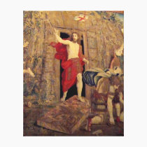Jesus on Resurrection Tapestry in the Vatican canvas prints