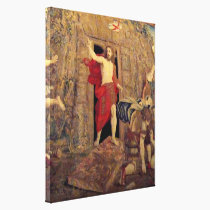 Jesus on Resurrection Tapestry in the Vatican canvas prints