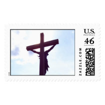 Jesus on the cross postage stamps