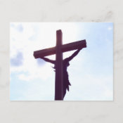 Jesus on the Cross postcard