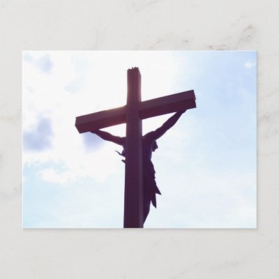 jesus on the cross. Jesus on the Cross Postcard by