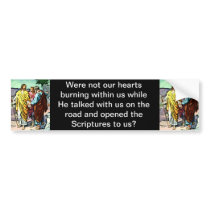 Jesus on the Road to Emmaus Bumper Stickers