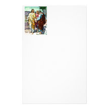 Jesus on the Road to Emmaus Stationery Design