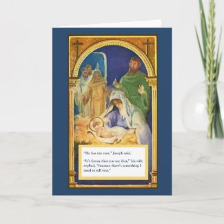 Jesus Paternity Test Christmas Card card