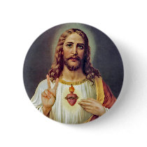 Jesus Peace Sign Button