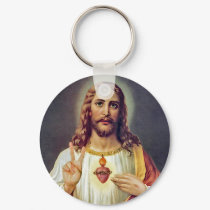 Jesus Peace Sign Keychain