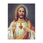 Jesus Peace Sign postcards