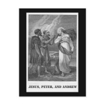 Jesus, Peter, and Andrew, 19th century lithograph postcards by harlowandcompany Jesus, Peter, and Andrew, 19th century lithograph postcards