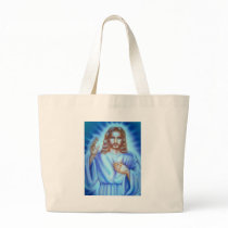 Jesus picture canvas bags