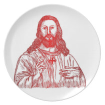 Jesus Dinner Plates