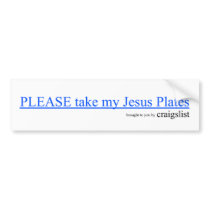 Jesus Plates Bumpersticker