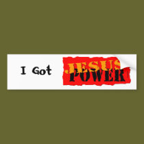 Jesus Power bumper stickers