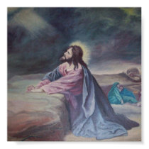 Jesus Praying at Gethsemane Poster