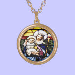 Jesus & Queen of Heaven  Stained Glass Necklace necklaces