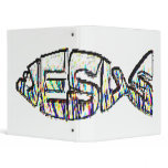 Jesus Rainbow Fish binders
