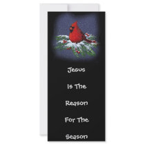 JESUS REASON FOR SEASON: CARDINAL: ART rack cards