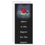 JESUS REASON FOR SEASON: CARDINAL: ART RACK CARD DESIGN