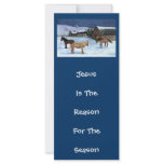 JESUS REASON FOR SEASON: HORSES: ART CUSTOMIZED RACK CARD