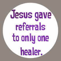 Jesus referrals stickers