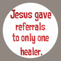 Jesus referrals stickers